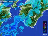 2015年08月31日の和歌山県の雨雲レーダー