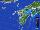 2015年09月01日の九州地方の雨雲レーダー