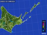 2015年09月01日の道東の雨雲レーダー