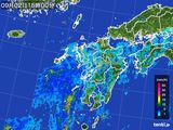 2015年09月02日の九州地方の雨雲レーダー