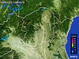 2015年09月02日の栃木県の雨雲レーダー