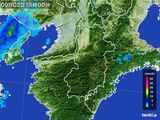 2015年09月02日の奈良県の雨雲レーダー