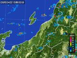 2015年09月04日の新潟県の雨雲レーダー