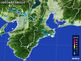 2015年09月04日の三重県の雨雲レーダー