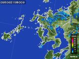 2015年09月06日の長崎県の雨雲レーダー
