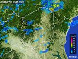 2015年09月07日の栃木県の雨雲レーダー