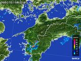雨雲レーダー(2015年09月07日)