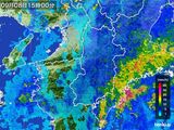 2015年09月08日の奈良県の雨雲レーダー