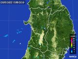 2015年09月08日の秋田県の雨雲レーダー