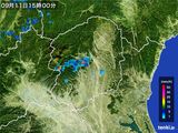 2015年09月11日の栃木県の雨雲レーダー