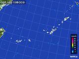 2015年09月18日の沖縄地方の雨雲レーダー