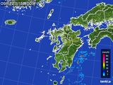 2015年09月22日の九州地方の雨雲レーダー