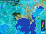 雨雲レーダー(2015年09月24日)