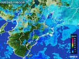 2015年09月24日の三重県の雨雲レーダー