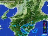 2015年09月26日の奈良県の雨雲レーダー