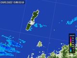 2015年09月28日の長崎県(壱岐・対馬)の雨雲レーダー