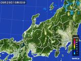 2015年09月29日の北陸地方の雨雲レーダー