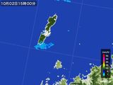 2015年10月02日の長崎県(壱岐・対馬)の雨雲レーダー