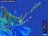 雨雲レーダー(2015年10月08日)