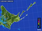雨雲レーダー(2015年10月09日)