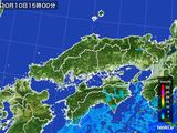 雨雲レーダー(2015年10月10日)