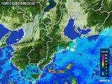 雨雲レーダー(2015年10月10日)