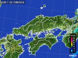 雨雲レーダー(2015年10月11日)
