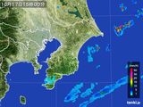 2015年10月17日の千葉県の雨雲レーダー