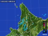 2015年10月29日の道北の雨雲レーダー