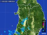 雨雲レーダー(2015年11月03日)