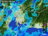 2015年11月09日の愛知県の雨雲レーダー