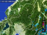 雨雲レーダー(2015年11月10日)