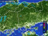 2015年11月10日の岡山県の雨雲レーダー