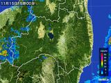 2015年11月15日の福島県の雨雲レーダー