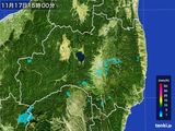 2015年11月17日の福島県の雨雲レーダー