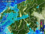 雨雲レーダー(2015年11月17日)