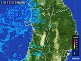 雨雲レーダー(2015年11月17日)