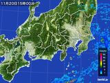 雨雲レーダー(2015年11月20日)