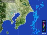 2015年11月23日の千葉県の雨雲レーダー