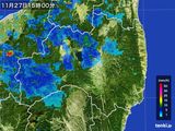 2015年11月27日の福島県の雨雲レーダー