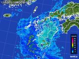 2015年12月02日の九州地方の雨雲レーダー