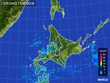 2015年12月04日の北海道地方の雨雲レーダー