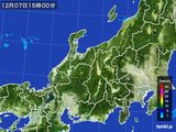 2015年12月07日の北陸地方の雨雲レーダー