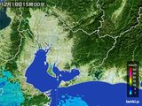 2015年12月10日の愛知県の雨雲レーダー