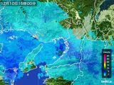 2015年12月10日の大阪府の雨雲レーダー