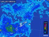 2015年12月10日の鹿児島県(奄美諸島)の雨雲レーダー
