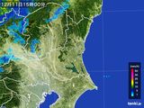 2015年12月11日の茨城県の雨雲レーダー