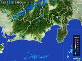 雨雲レーダー(2015年12月11日)
