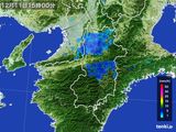 2015年12月11日の奈良県の雨雲レーダー