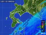 2015年12月11日の道南の雨雲レーダー